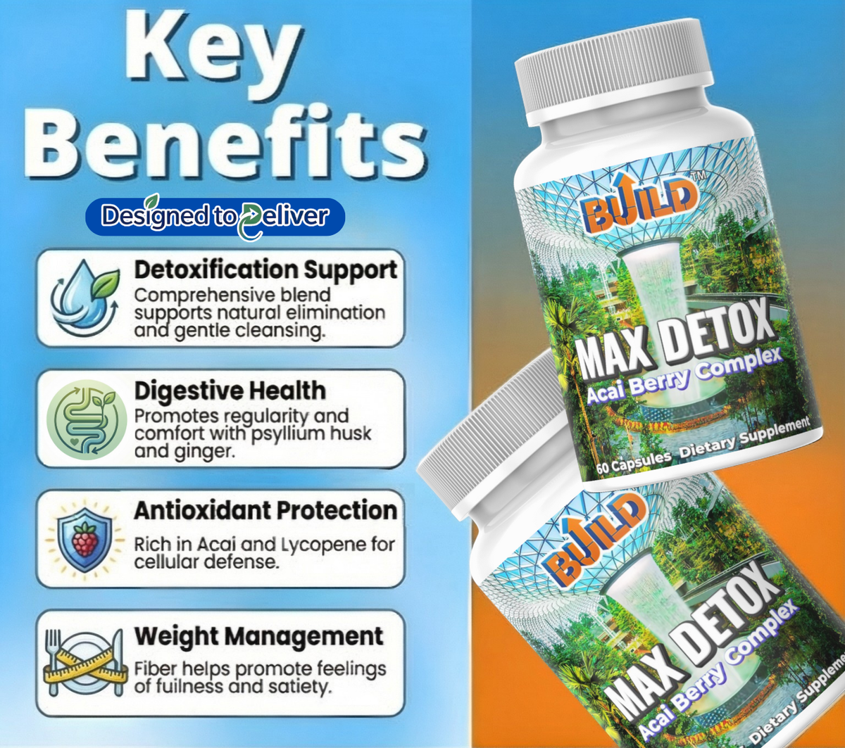 Edrox Max Max Detox with Acai Berry – THE BUILD BRAND
